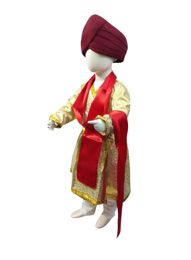 BookMyCostume Sikh Wedding Punjabi Dulha Groom With Turban Kids Fancy Dress Costume 12-14 years - Image 4